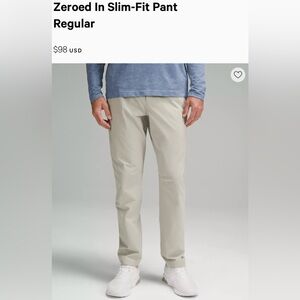 Zeroed In Slim-Fit Pant Regular